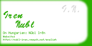 iren nubl business card